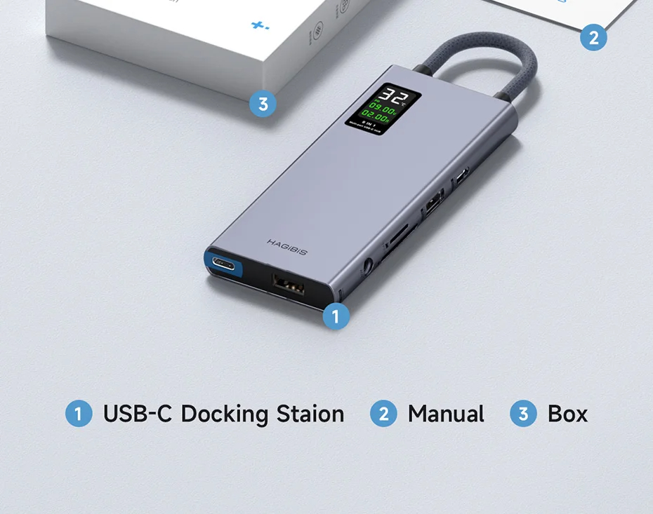 Hagibis-9-in-1-Typ-C-Dockingstation-mit-LCD-Display-Multiport-Hubs-Adapter-mit-USB30-USB20-USB-C-PD1-2015179-41